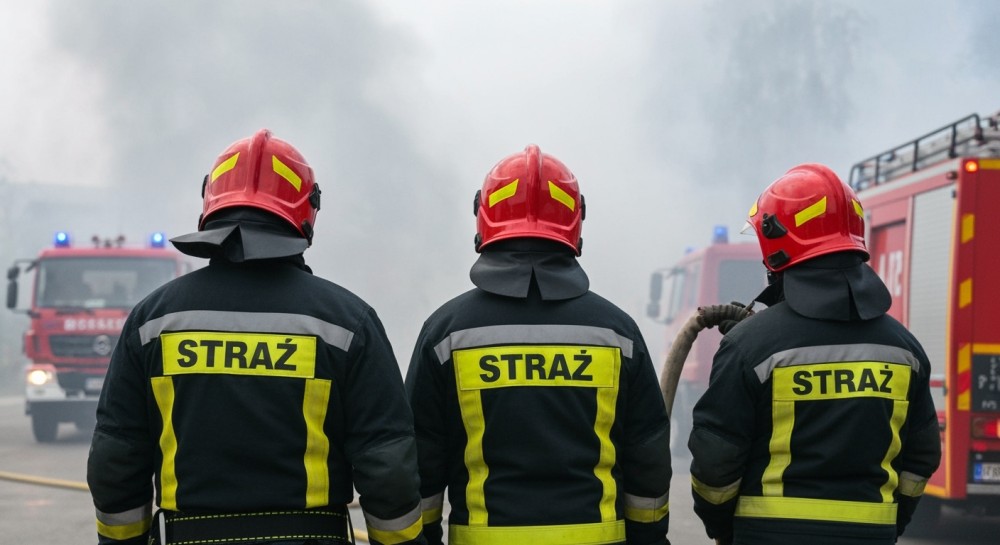 Pożar sadzy w kominie: Szybka akcja strażaków uratowała budynek w Babie