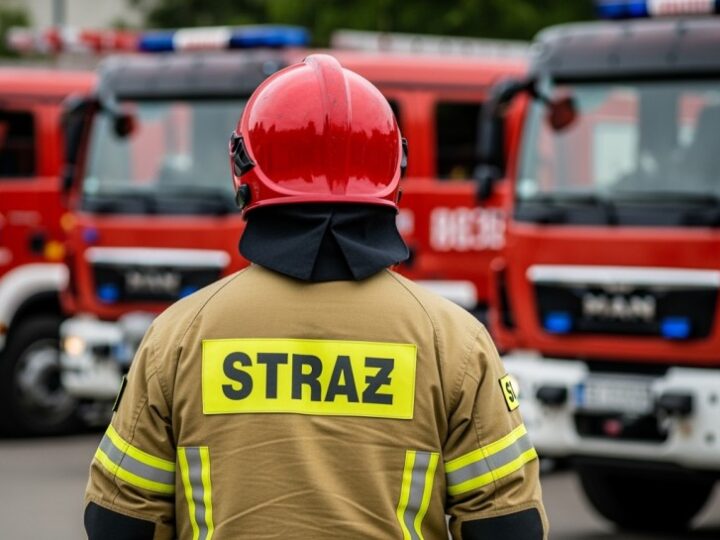 Pożar samochodu w Żabinie: Szybka akcja strażaków zapobiegła tragedii