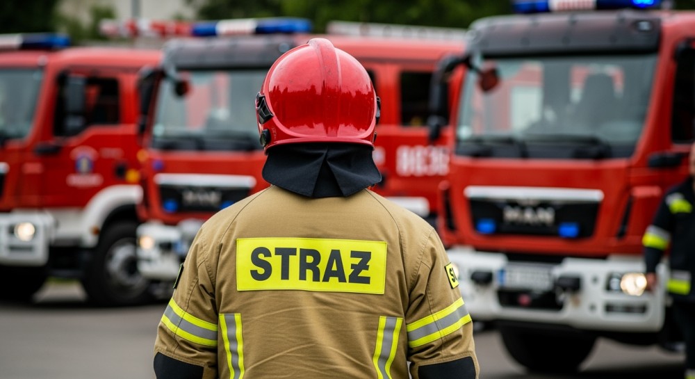 Pożar samochodu w Żabinie: Szybka akcja strażaków zapobiegła tragedii