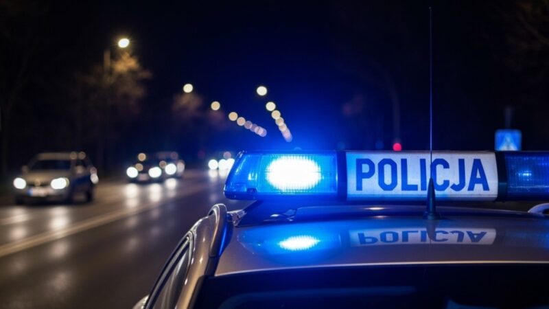 Szaleńczy pościg w Ostrołęce: Kierowca VW z zakazem i narkotykami w aucie zatrzymany przez policję