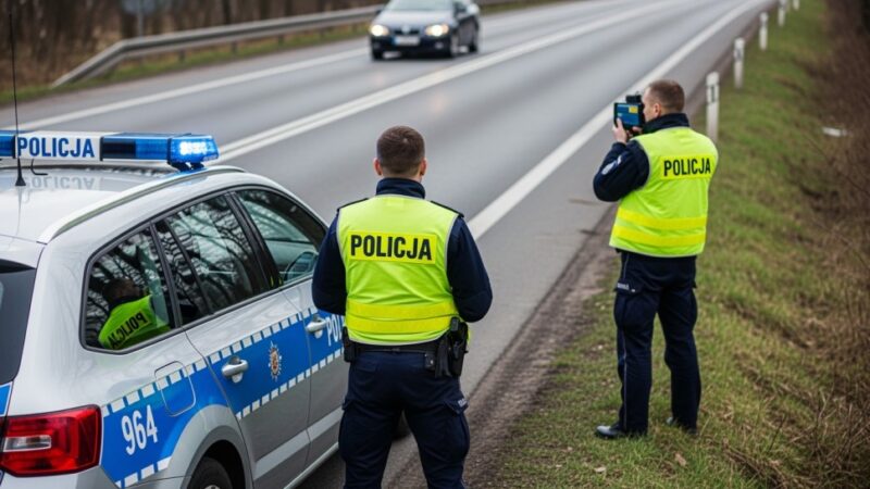 Kierowca fiata z zakazem prowadzenia pojazdów zatrzymany przez policję – czeka go szybki proces!