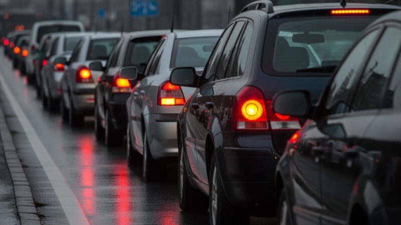 Wypadek motocyklisty z pieszym na Alei Jana Pawła II – Utrudnienia w ruchu