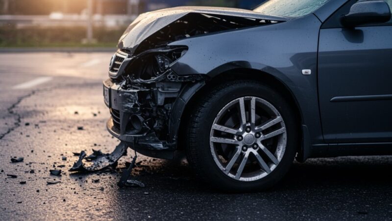 Wypadek w Czarnowcu: pięć osób w szpitalu, droga P4403W zablokowana