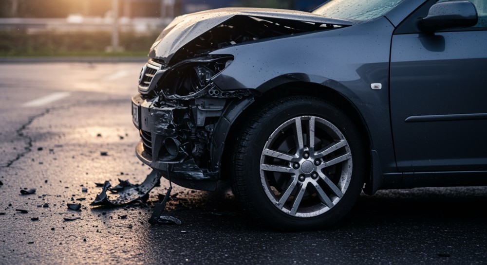 Wypadek w Czarnowcu: pięć osób w szpitalu, droga P4403W zablokowana