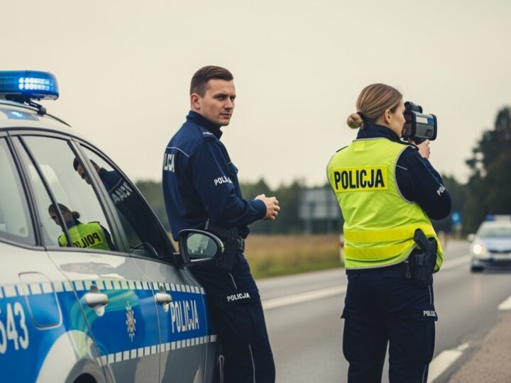 Oślepiające słońce na drogach – policja apeluje o ostrożność dla kierowców