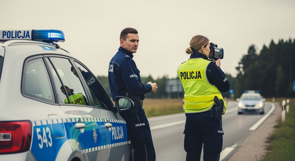Oślepiające słońce na drogach – policja apeluje o ostrożność dla kierowców