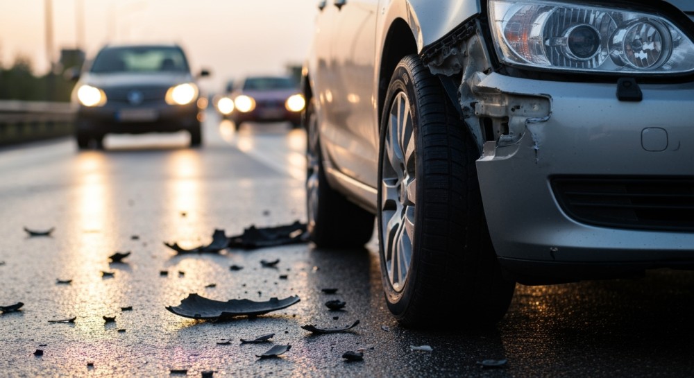 Wypadek w Ostrołęce: Kierowcy znów nie zachowali bezpiecznego odstępu
