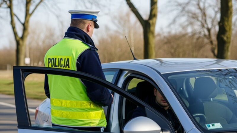 Drift BMW kończy się mandatem i zatrzymaniem prawa jazdy