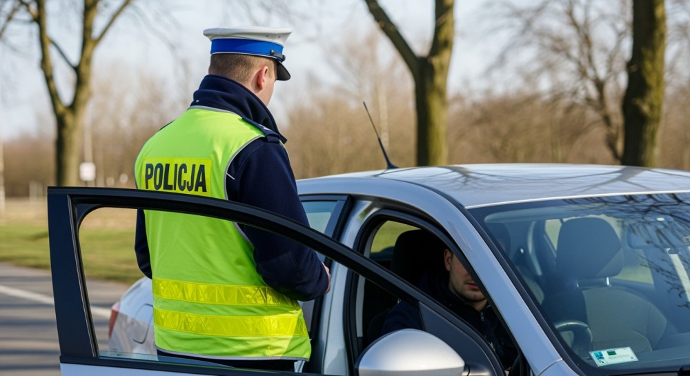 Drift BMW kończy się mandatem i zatrzymaniem prawa jazdy