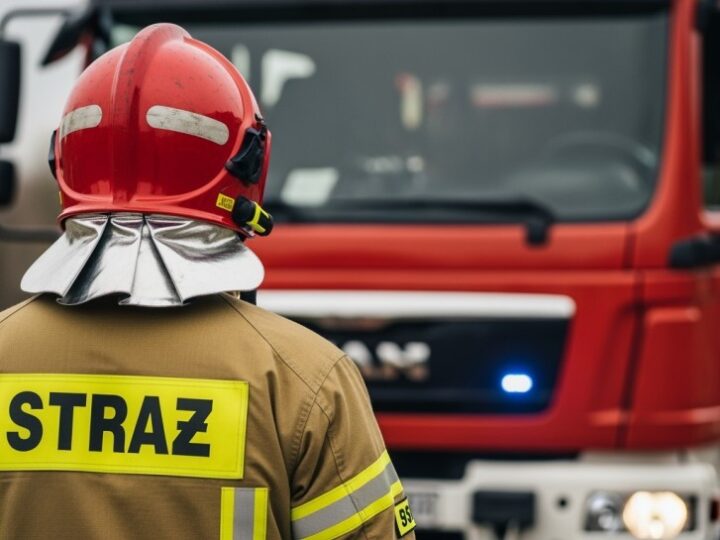 OSP Baranowo rozdaje opaski odblaskowe. Wystarczy zabrać je ze znaku drogowego
