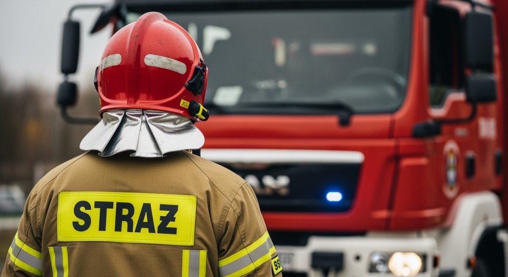 OSP Baranowo rozdaje opaski odblaskowe. Wystarczy zabrać je ze znaku drogowego